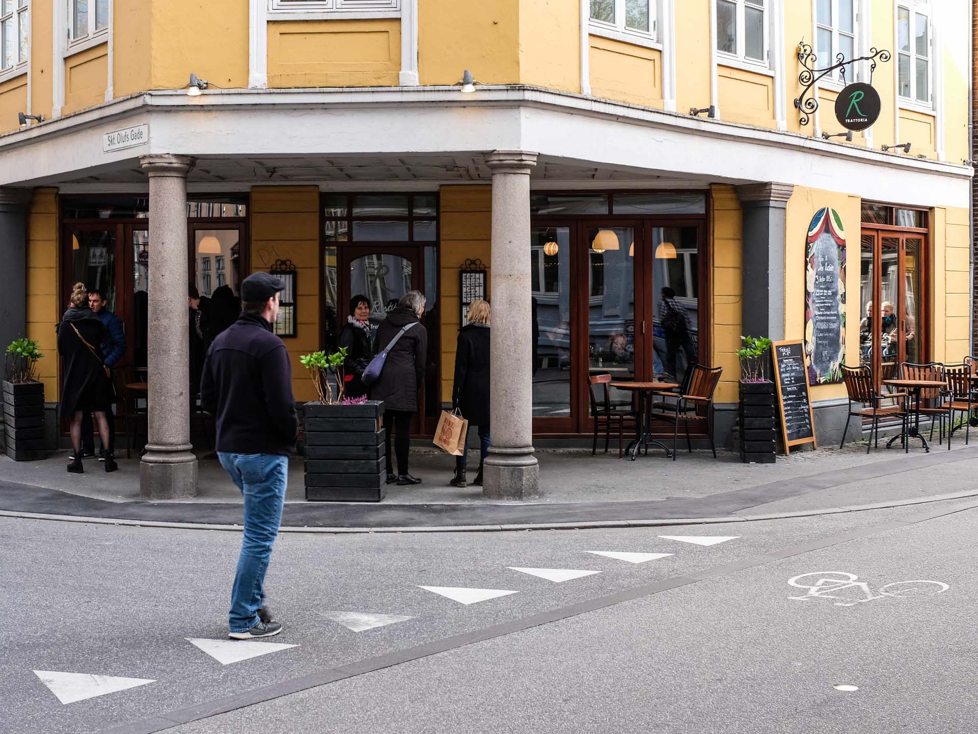 Indgangen til Den Rustikke i Mejlgade i Aarhus