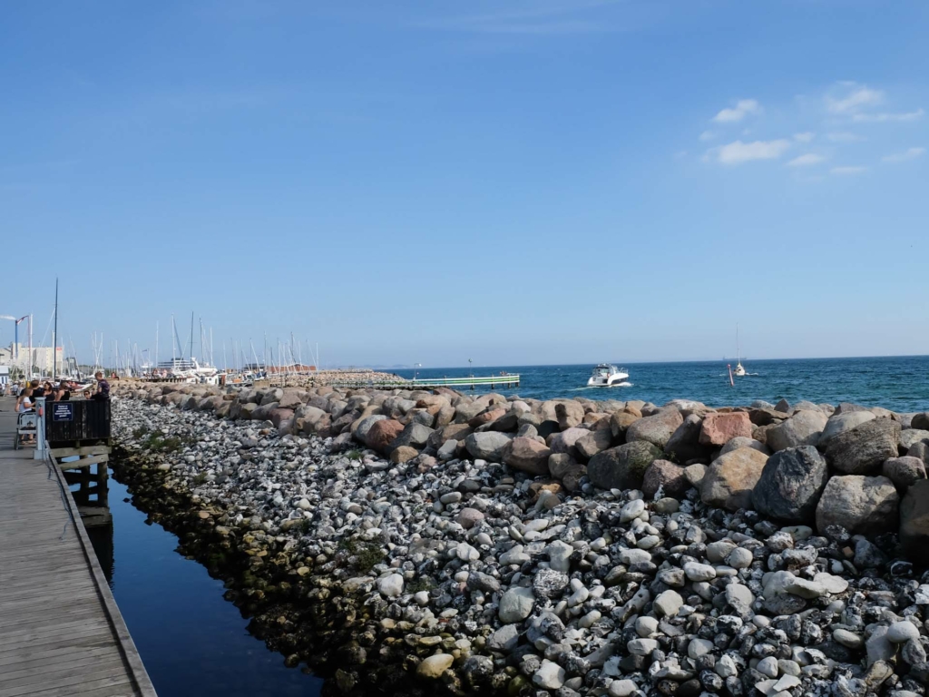 Bådcafé på havnen i Aarhus_