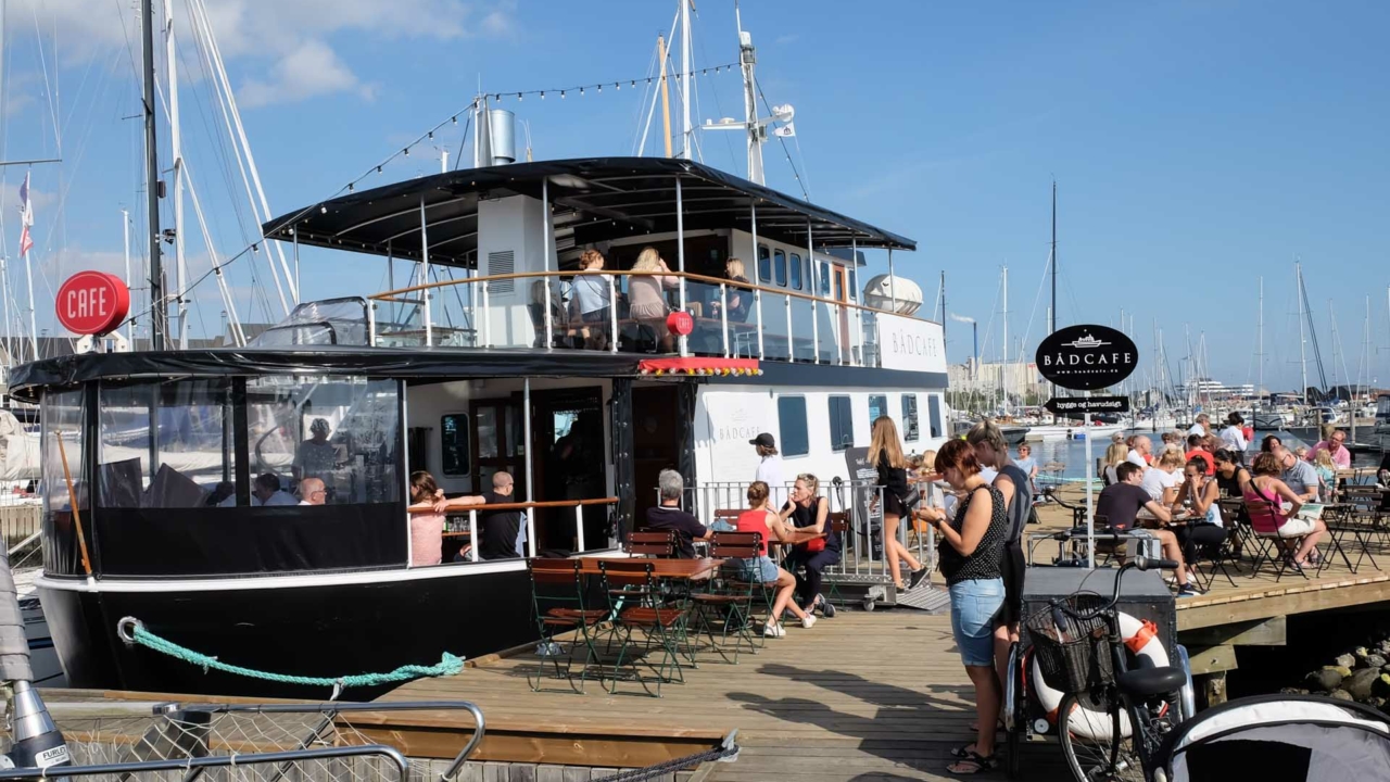 Bådcafé på Marselisborg Havn
