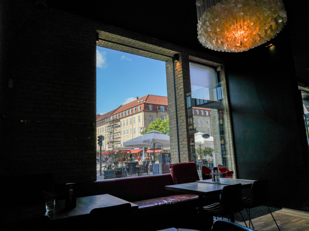 Udsigten fra Caf&eacute; Stiften