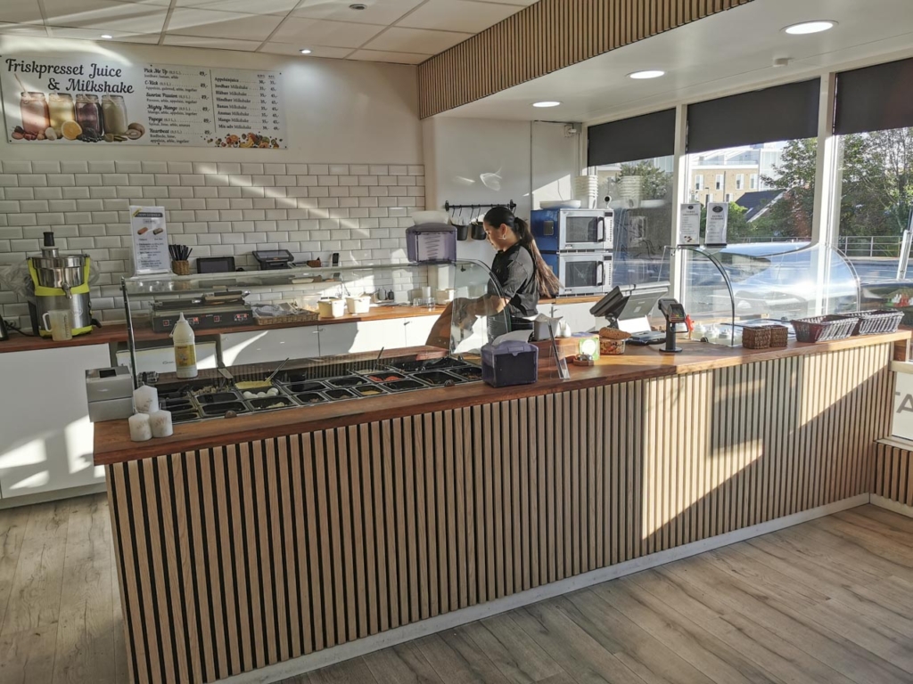 Indretningen hos Café Skytten i Hasle