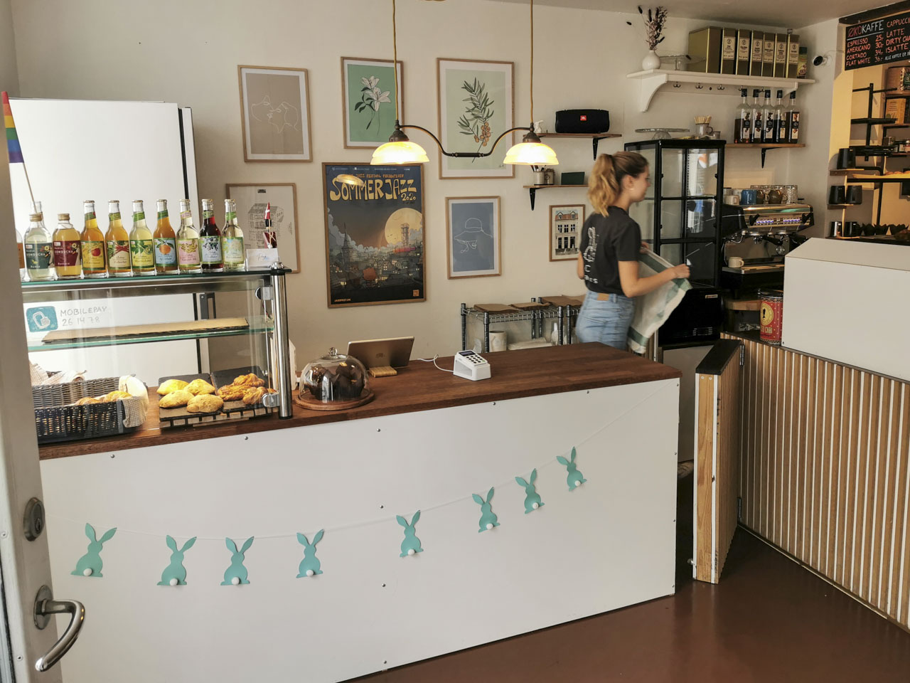 Disken hos Café Harepus i Latinerkvarteret