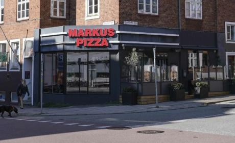 Markus Pizzeria på Trøjborg set udefra