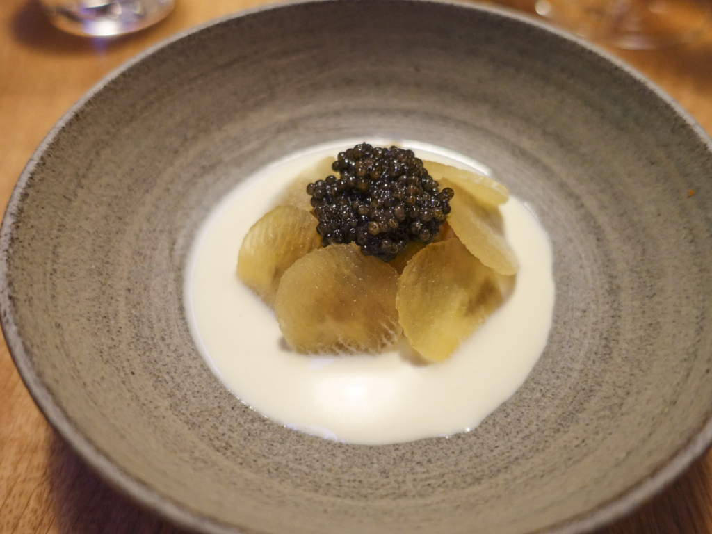 Caviar servering hos Substans på Aarhus