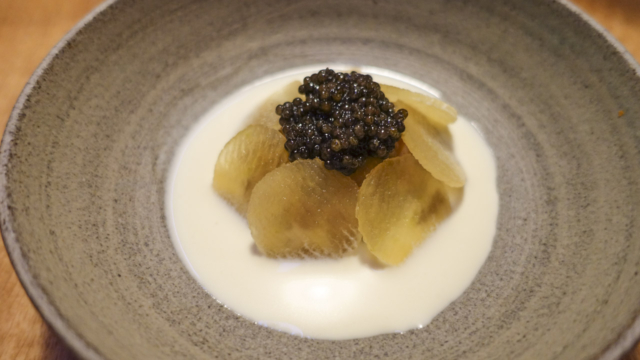 Caviar servering hos Substans på Aarhus
