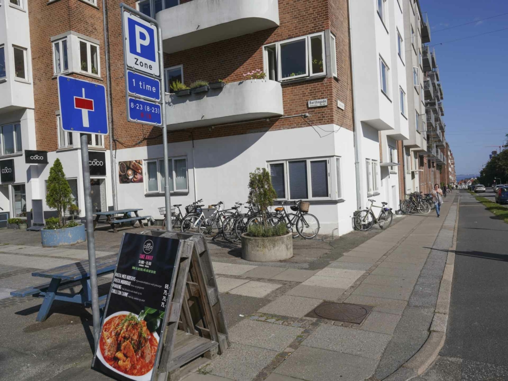 Udsigt ud over Aarhusbugten fra Tr&oslash;jborg