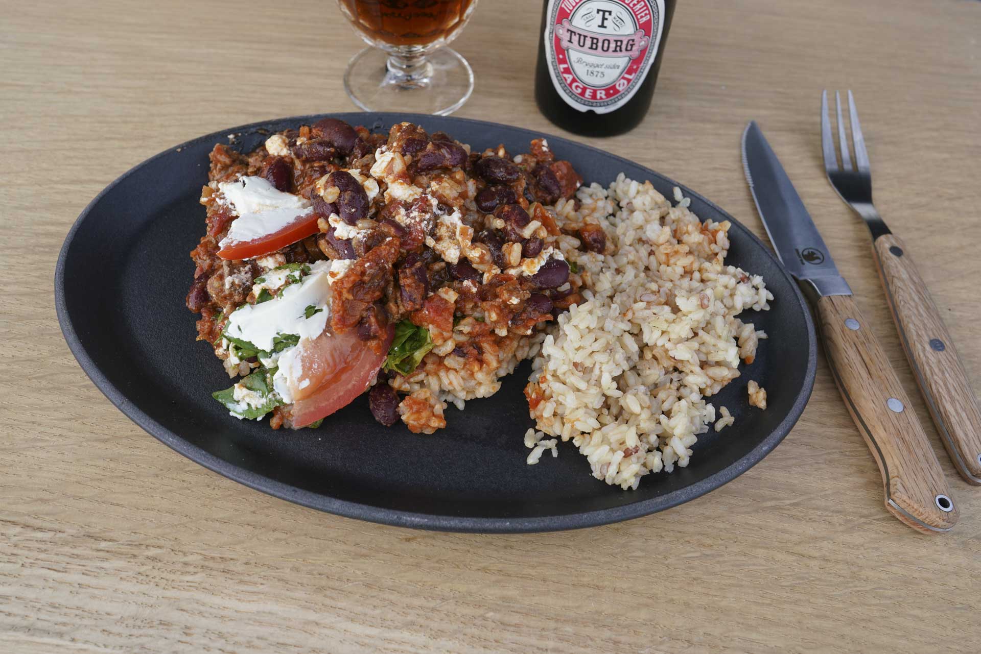 Chili con carne fra Kantina på Trøjborg