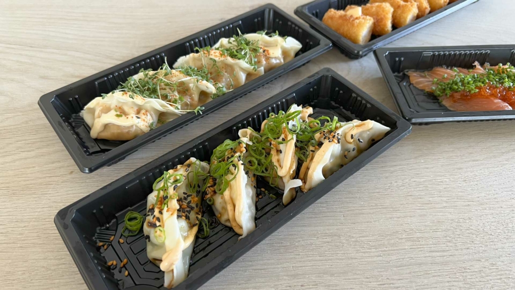 Dumplings fra Byens Sushi i &Aring;byh&oslash;j