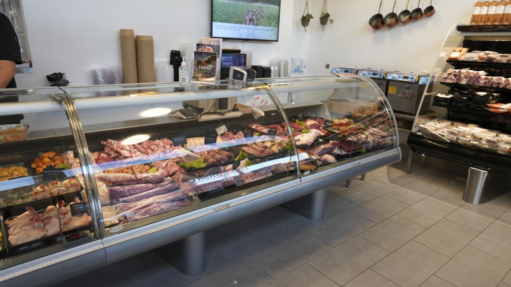 Indretningen hos Slagter Theilgaard på Kridth&oslash;j Torv