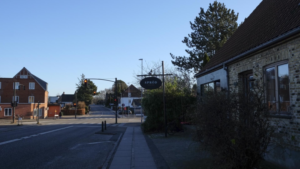 Et billede taget ved SPRÖD med retning mod Oddervej i H&oslash;jbjerg
