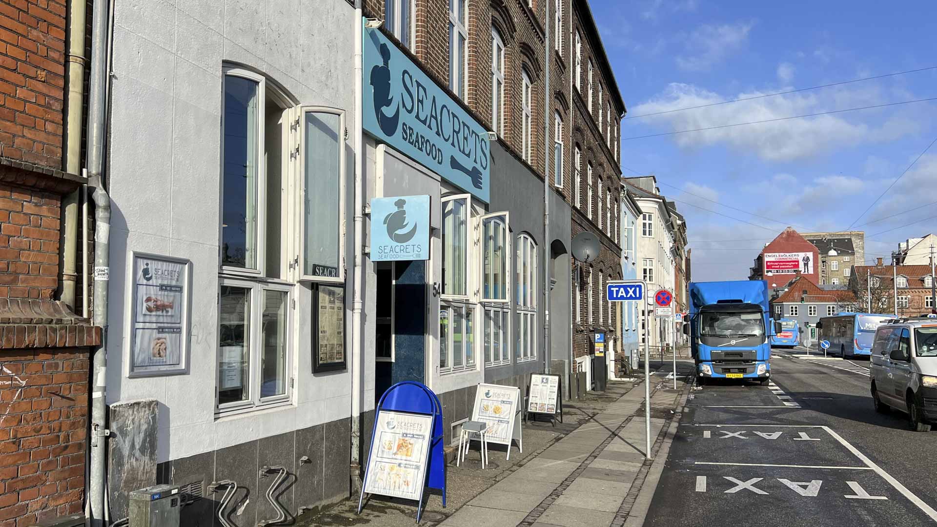 Seacrets Seafood i Ny Banegårdsgade i Aarhus