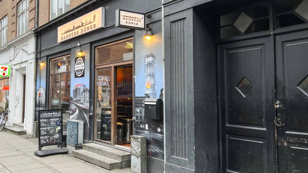 Hamburg Döner set udefra gaden af
