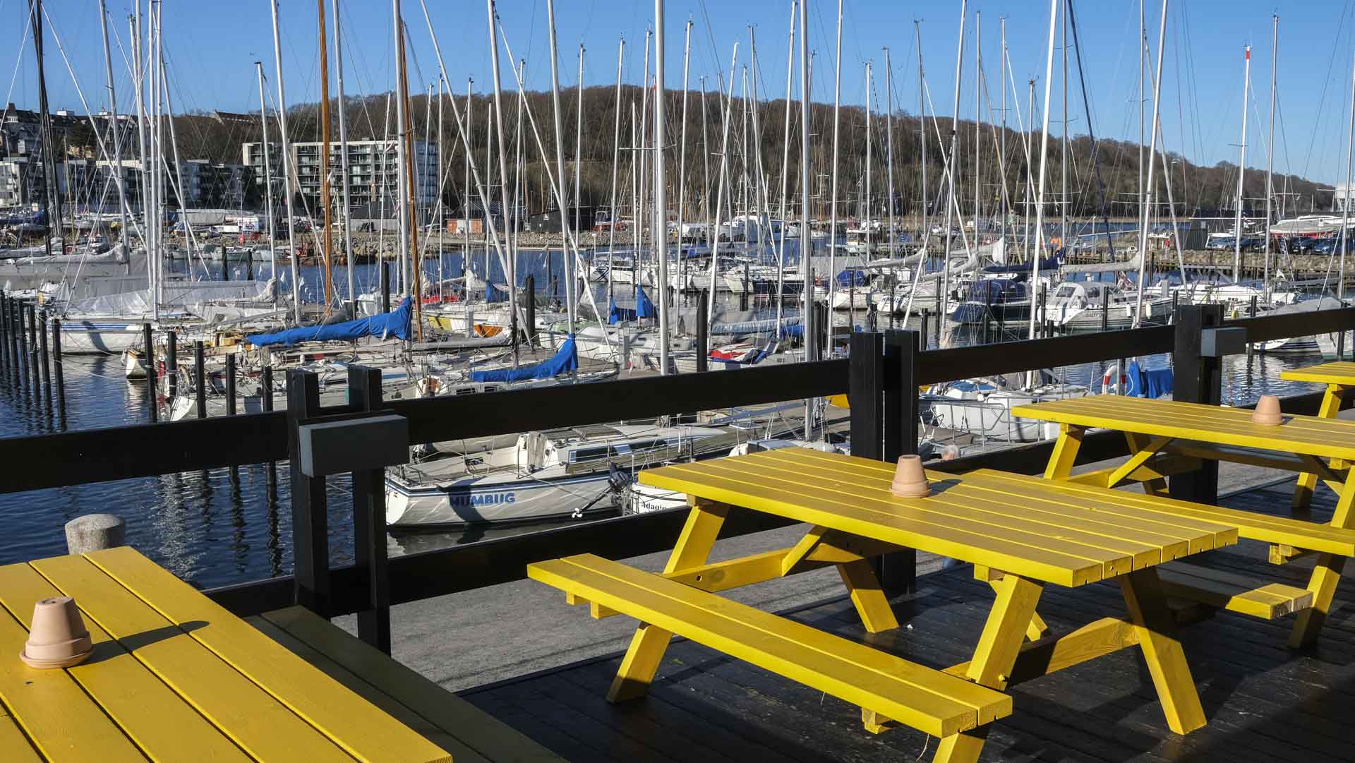 Udsigten ud over havnen fra Lula