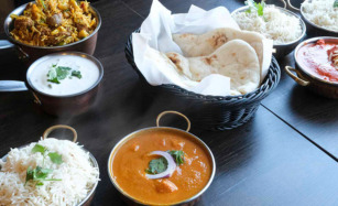 Et udvalg af de indiske retter hos Masala
