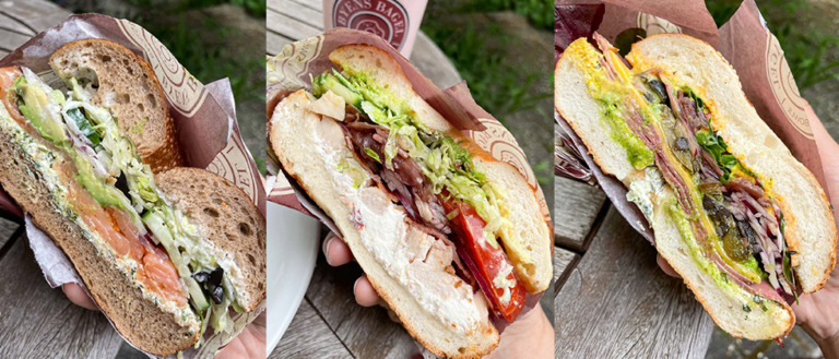 Byens Bagel og der tre hjemmelavede bagels