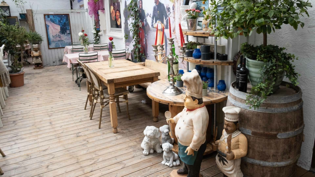 G&aring;rdhaven hos Stromboli i J&aelig;gergårdsgade