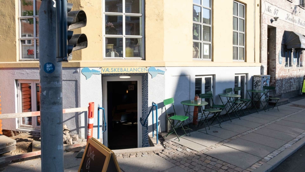 Indgangen til V&aelig;skebalancen på Frederiksbjerg