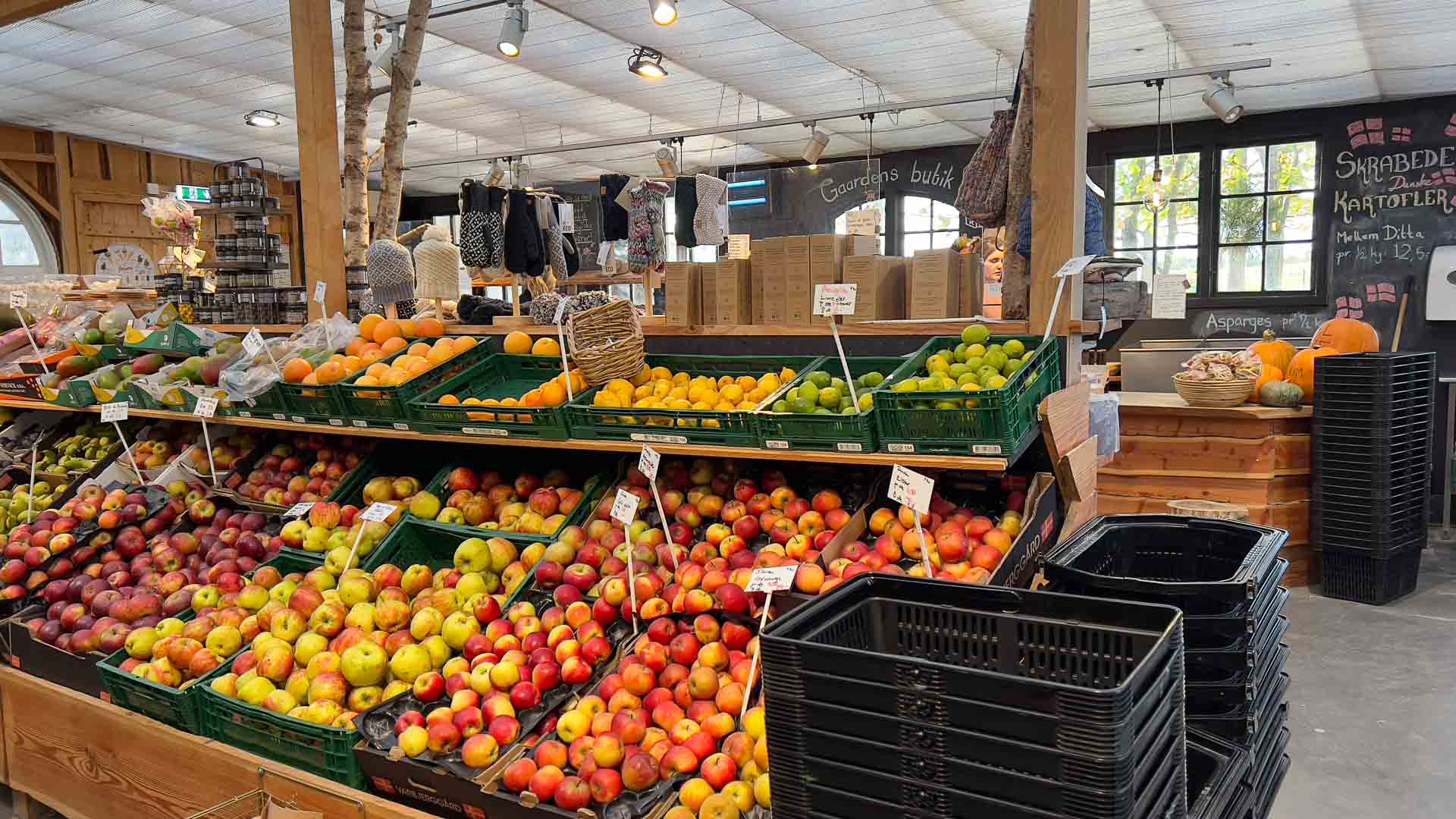 Frisk frugt hos Gartnergården