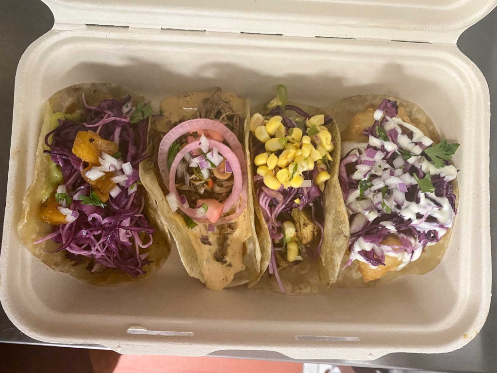 Lidt mad fra Tacå Bar i Frederiksgade