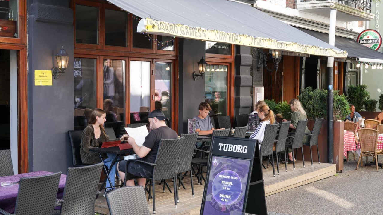 Terrassen foran The Vibe