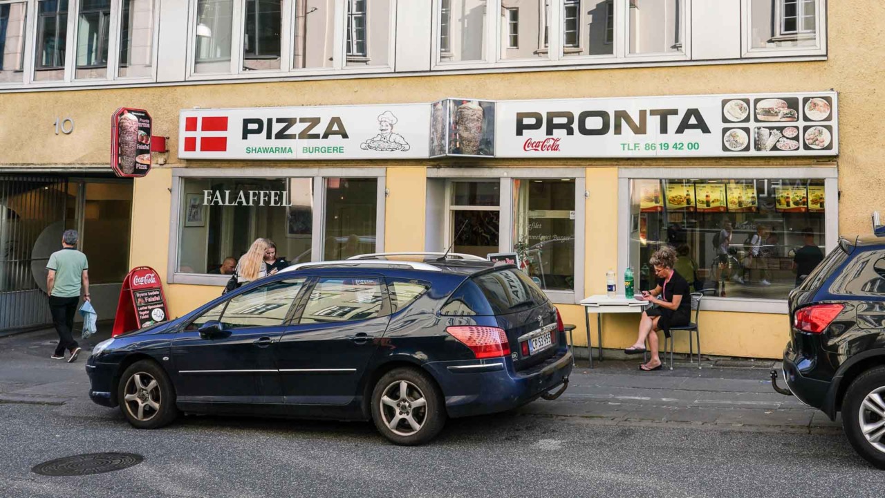 Pizza Pronta ved Strøget i Aarhus