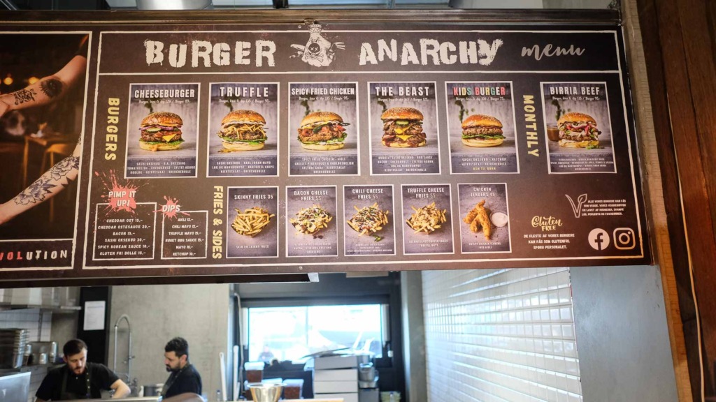 Menutavlen hos Burger Anarchy