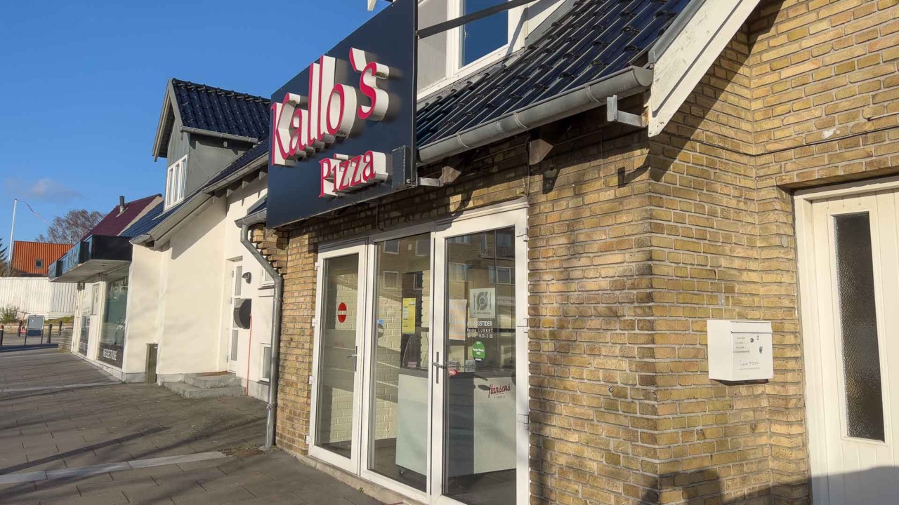 Kallo's Pizza ligger ved Hasle TorvKallo's Pizza ligger ved Hasle Torv