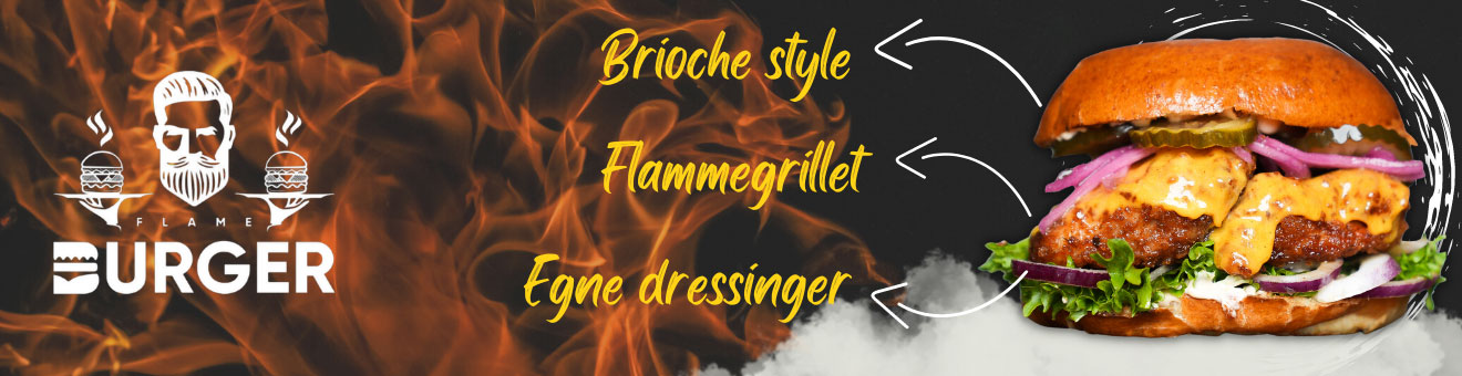 Flame Burger banner