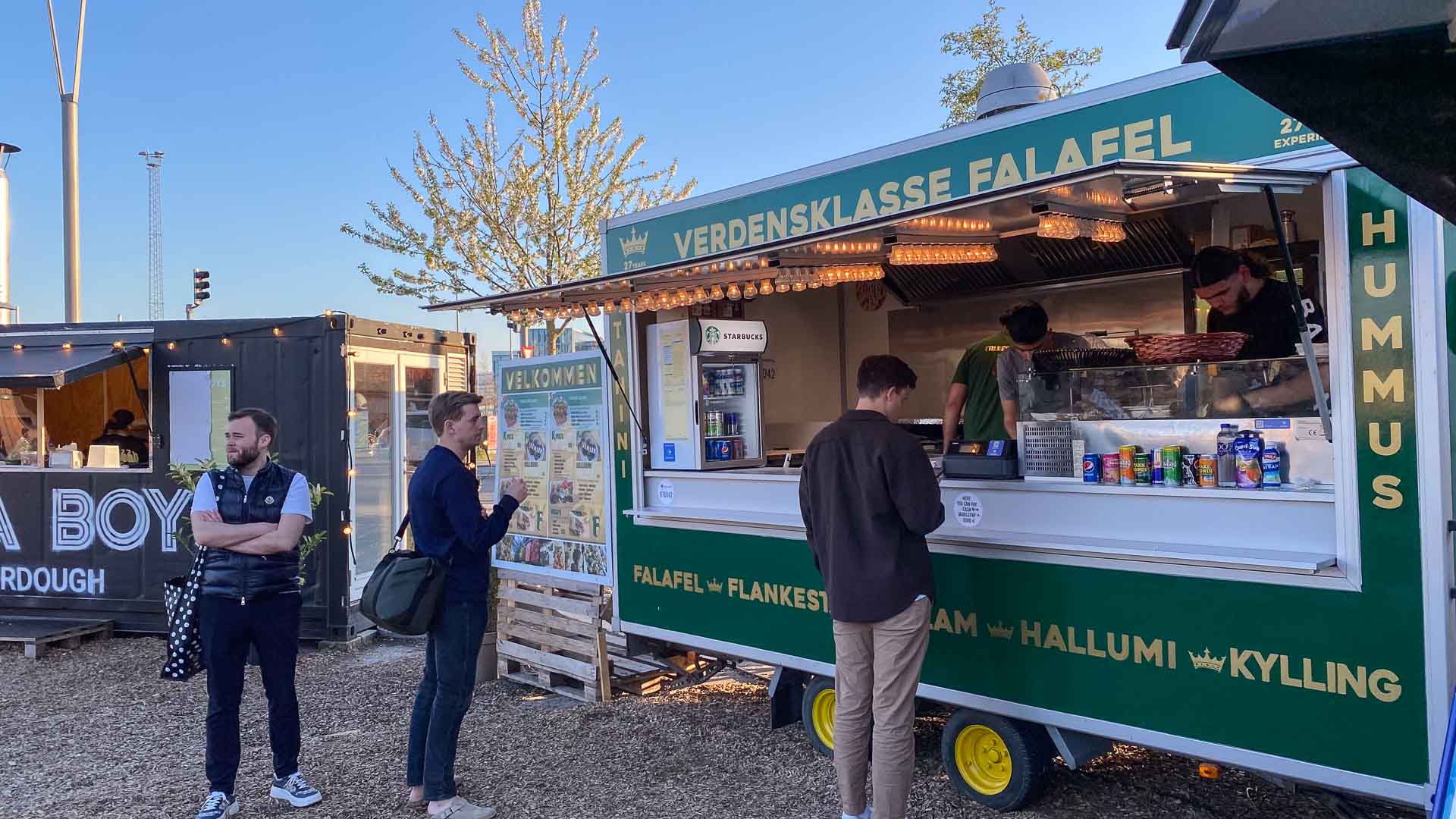 Lidt kunder hos Falafel King på Tørv