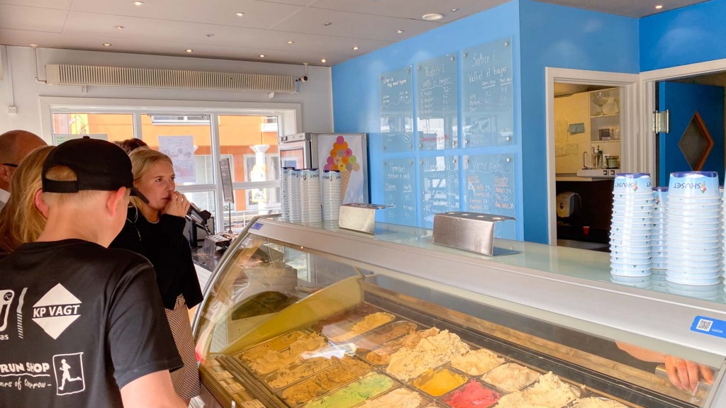 Udvalget af is er bredt og varieret