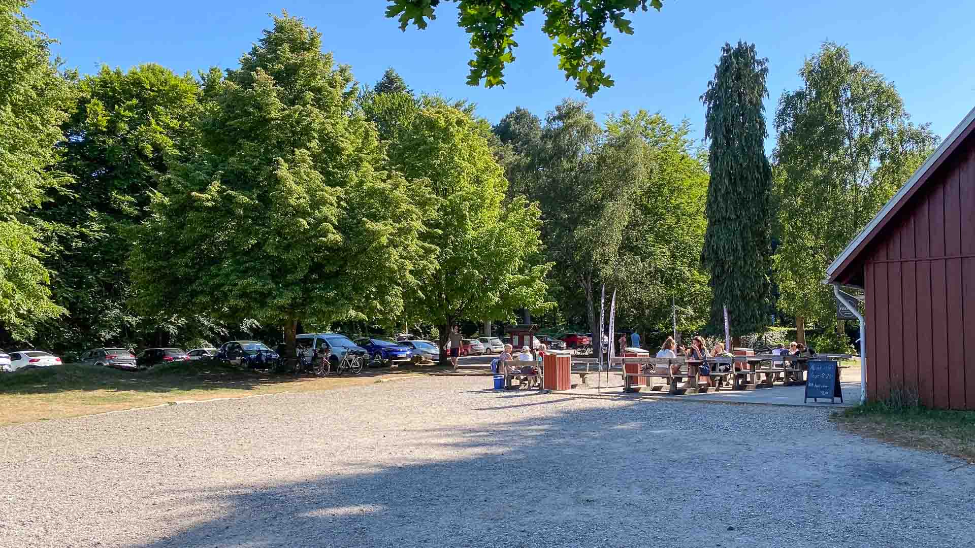 Her ser man Fischers ved Ørnereden i Aarhus