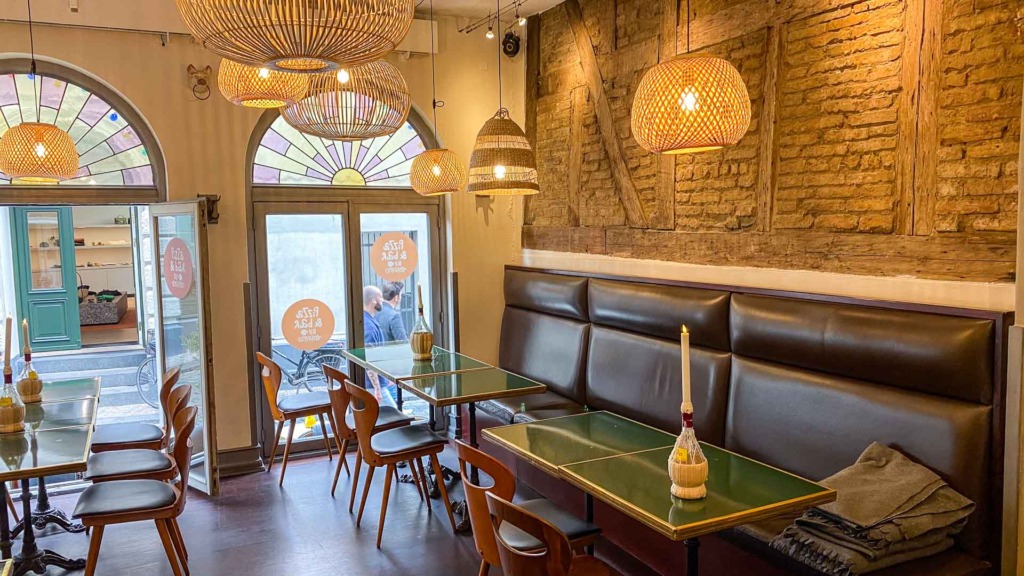 Sofaer og stole fra Paris hos Pizza & Bar by Mefisto