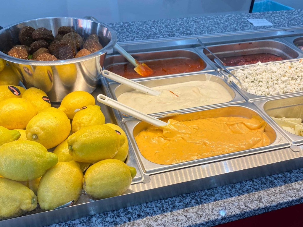 Lidt af udvalget hos Berlin Gem&uuml;se D&ouml;ner