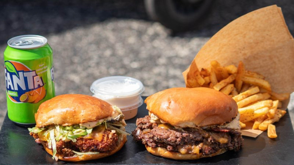 Et par burgere hos Graffiti Burger på Søren Frichs Vej