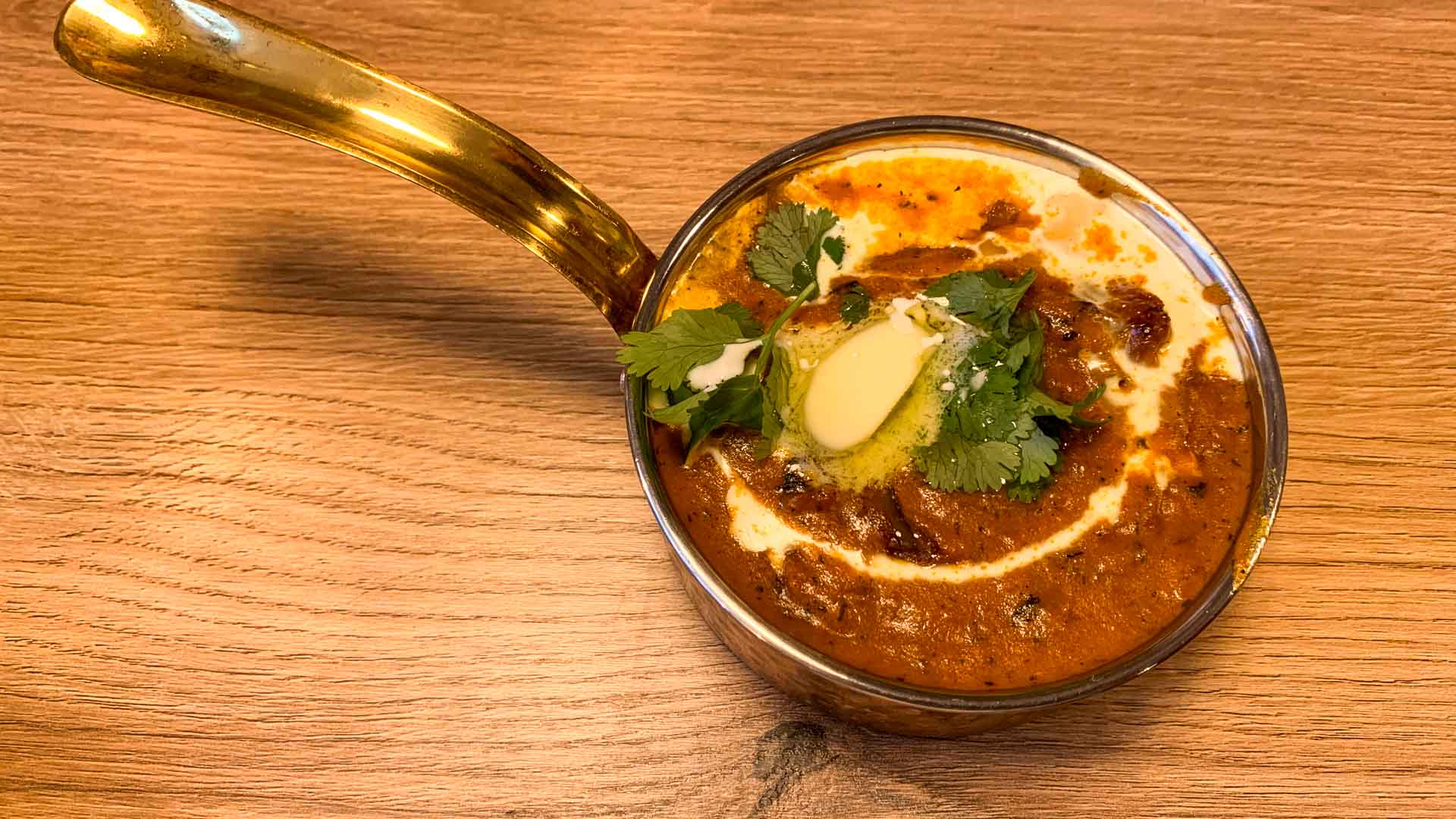 Flot måde at serverer maden på hos Royal Indian Zaika i Aarhus