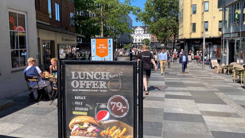 Et frokosttilbud hos Burger Boom i Frederiksgade
