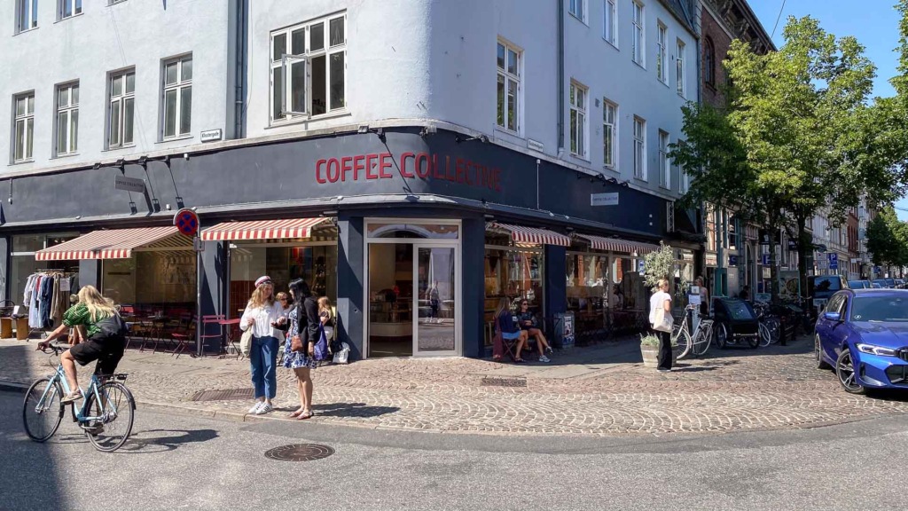 Coffee Collective i Aarhus - set fra Guldsmedgade
