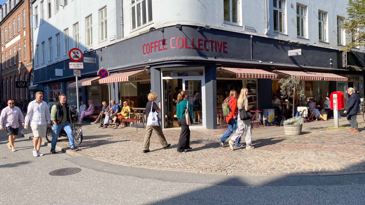 Coffee Collective i Aarhus set udefra