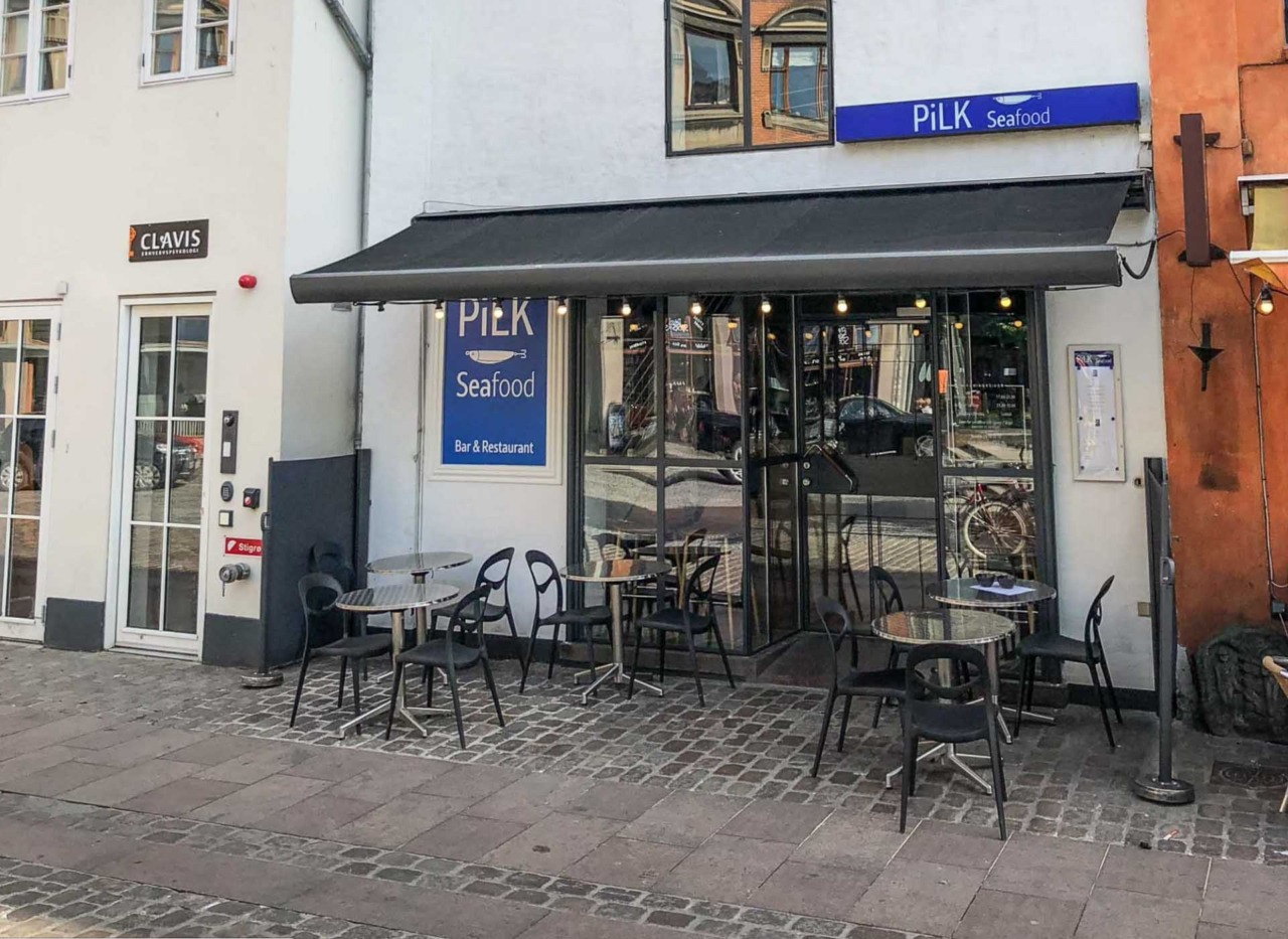 PiLK i Aarhus set udefra torvet af