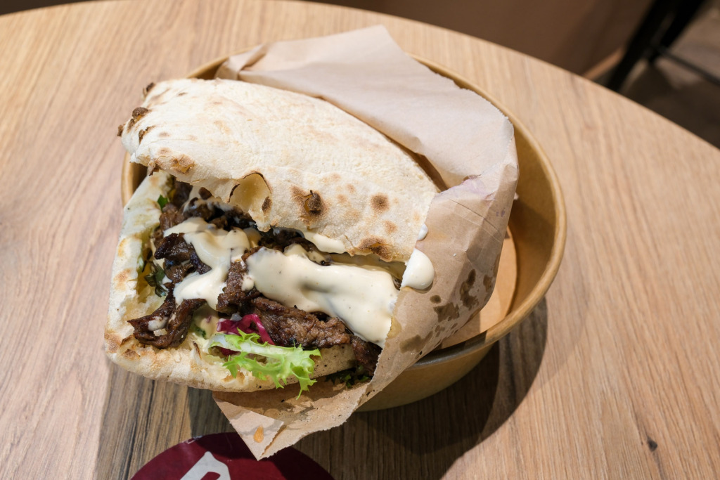 Pita med kylling hos Pita’s på Trøjborg