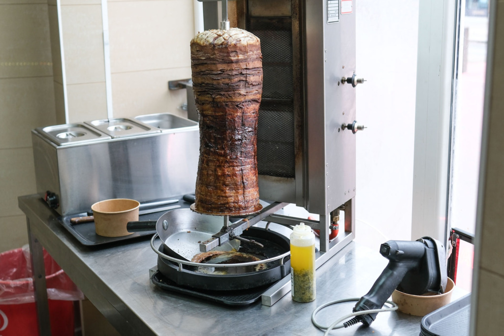 Spydet med oksekød hos Shawarma City