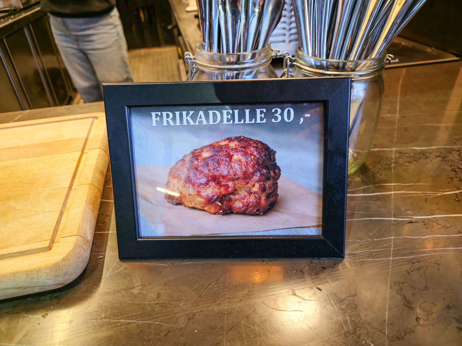 Prisen på en frikadelle hos Griseriet hos Aarhus Street Food