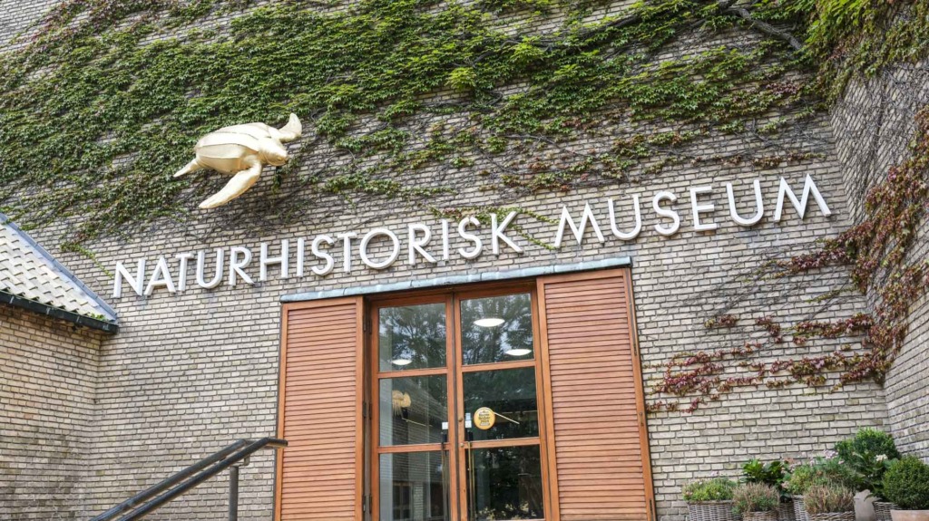 Indgangen til Naturhistorisk Museum i Aarhus