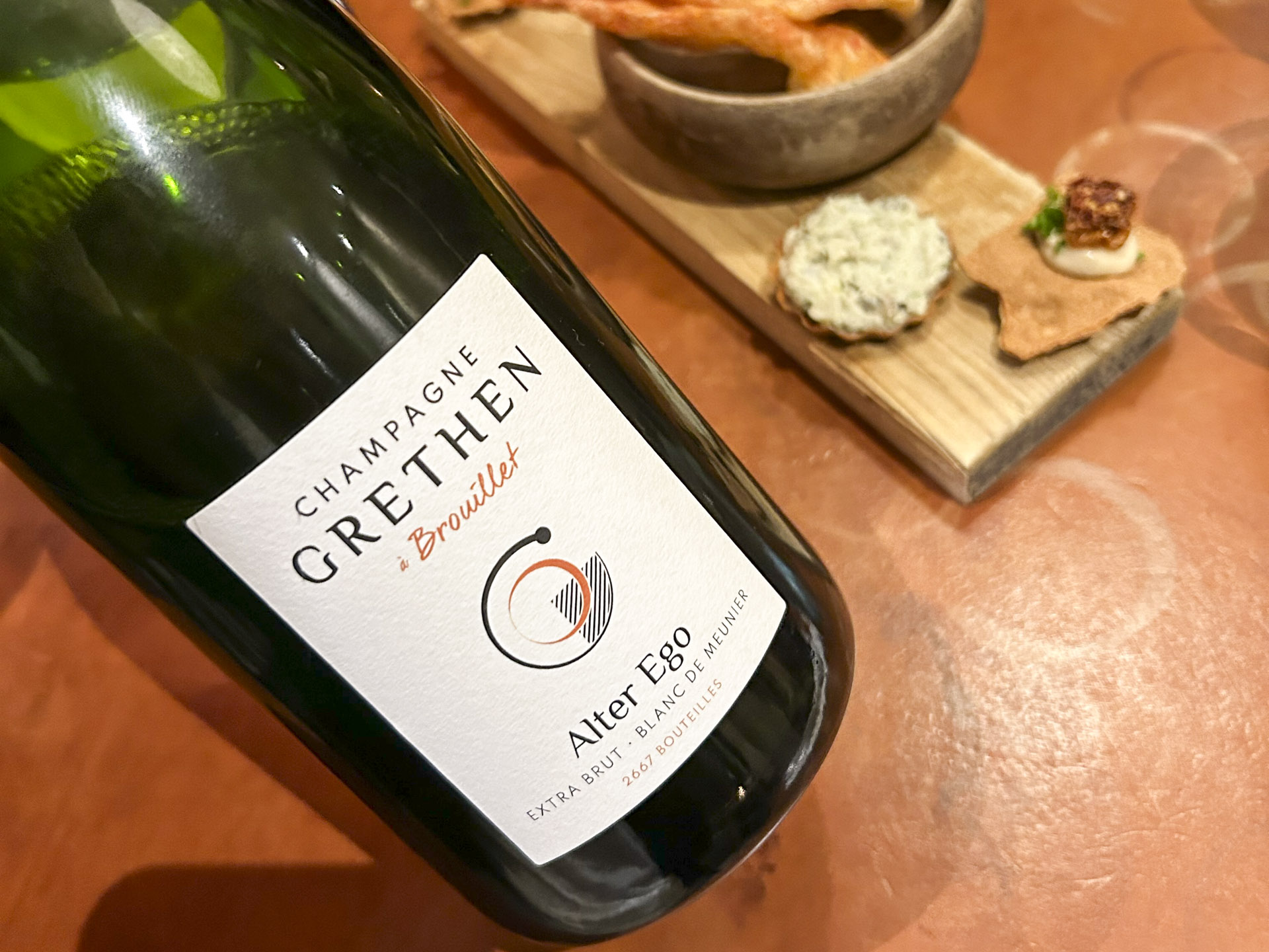 Champagne Grethen hos Pondus ved åen