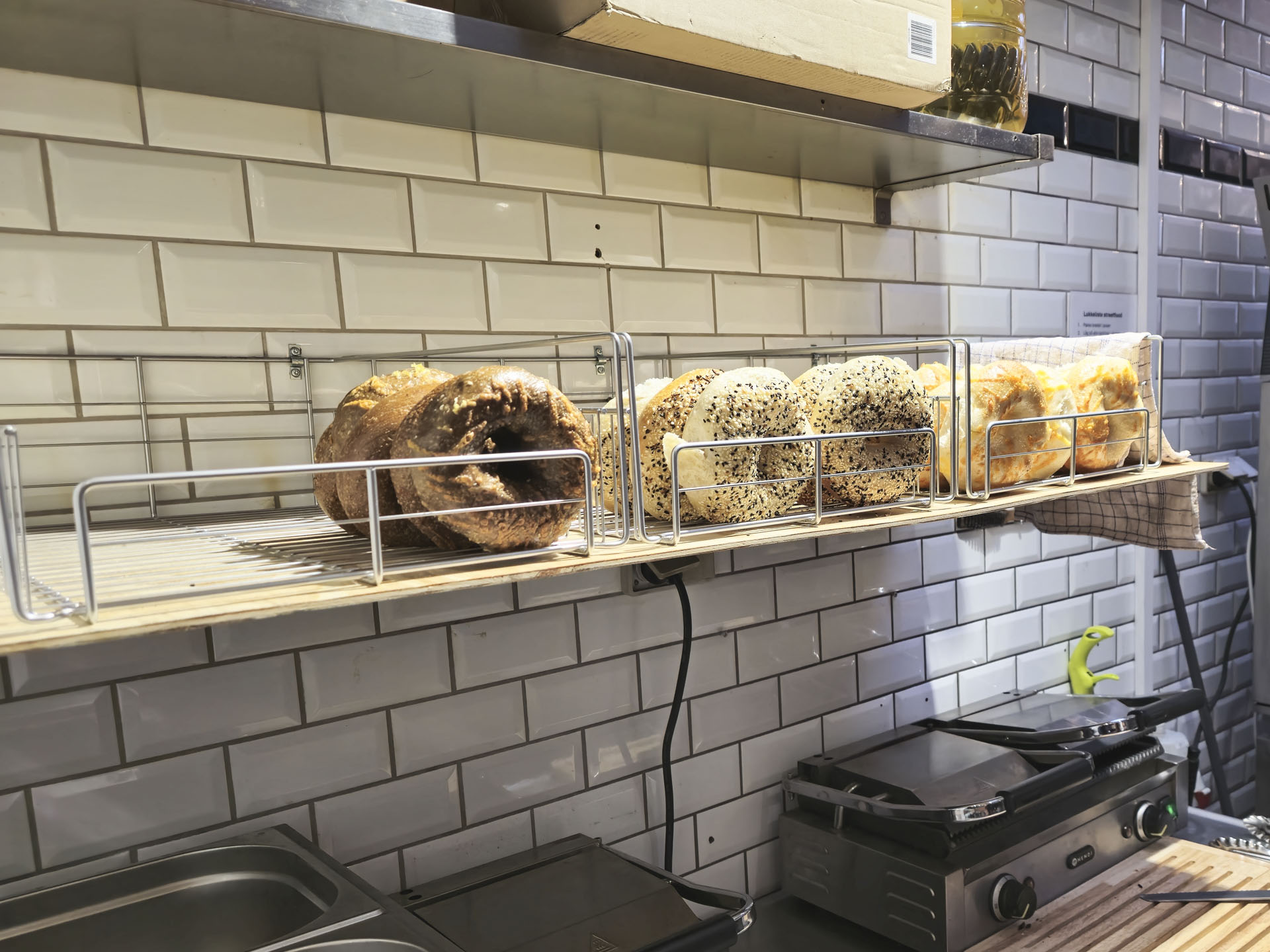 Hjemmebagte bagels hos Byens Bagel