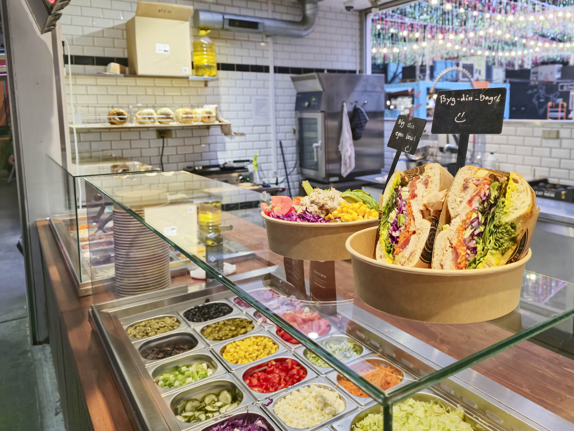 Disken hos Byens Bagel på Aarhus Street Food