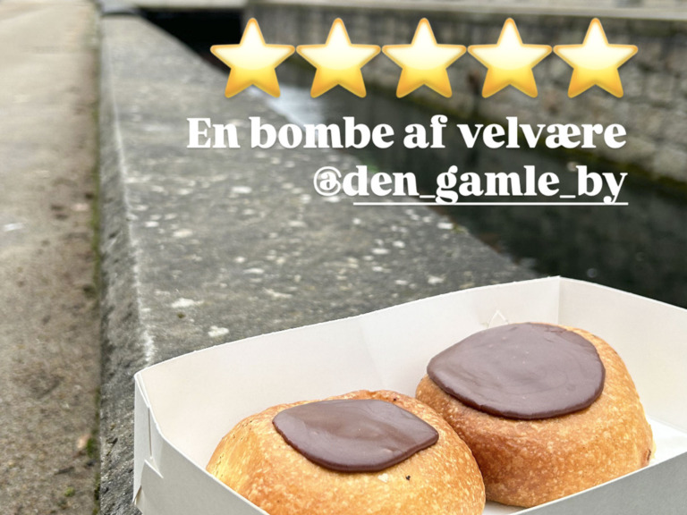 En fastelavnsbolle fra Den Gamle By