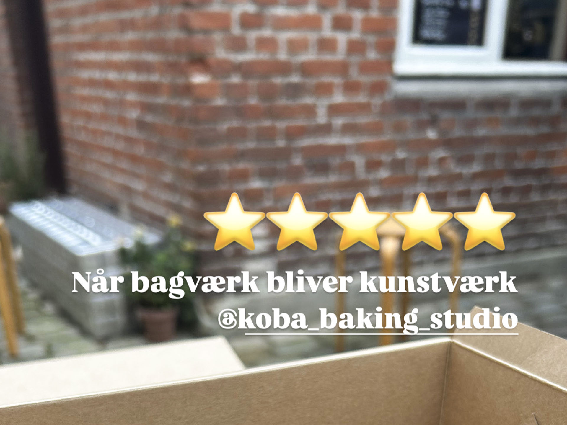 KOBA Baking Studio for 5 stjerner