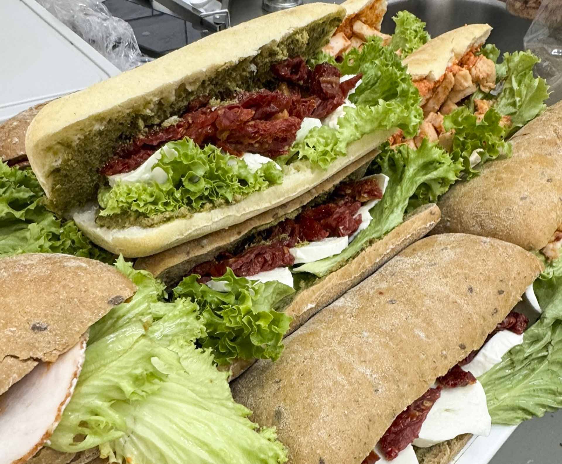 Sandwich hos Greenzzz Kitchen i Nørregade i Aarhus C.