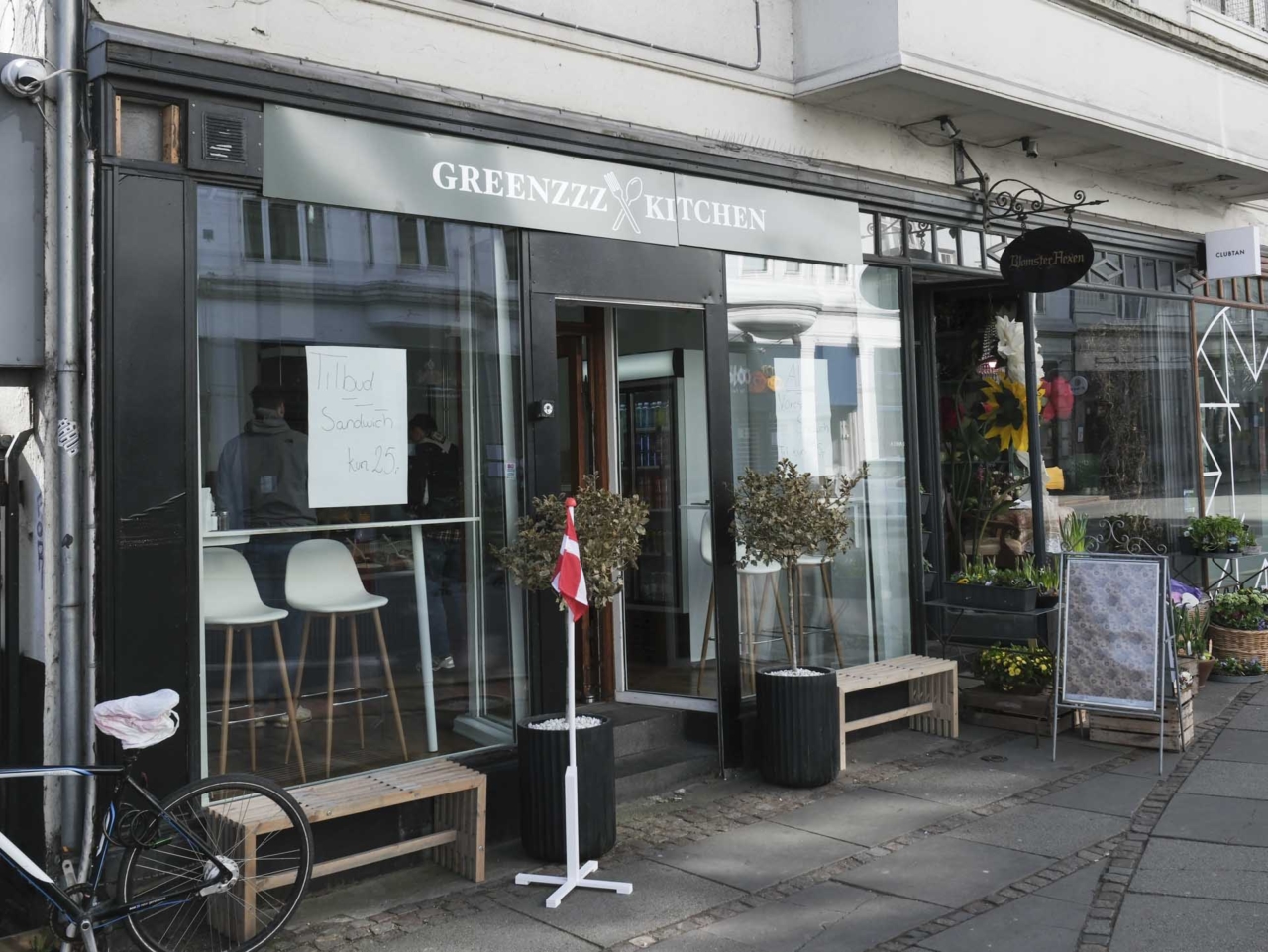 Sådan ser hos Greenzzz Kitchen i Nørregade i Aarhus C ud.